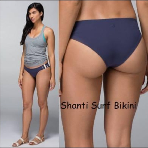 Lululemon Shanti Surf Crossback Top Bikini Bottoms Pink Blue Dream Waves Print - Picture 13 of 14